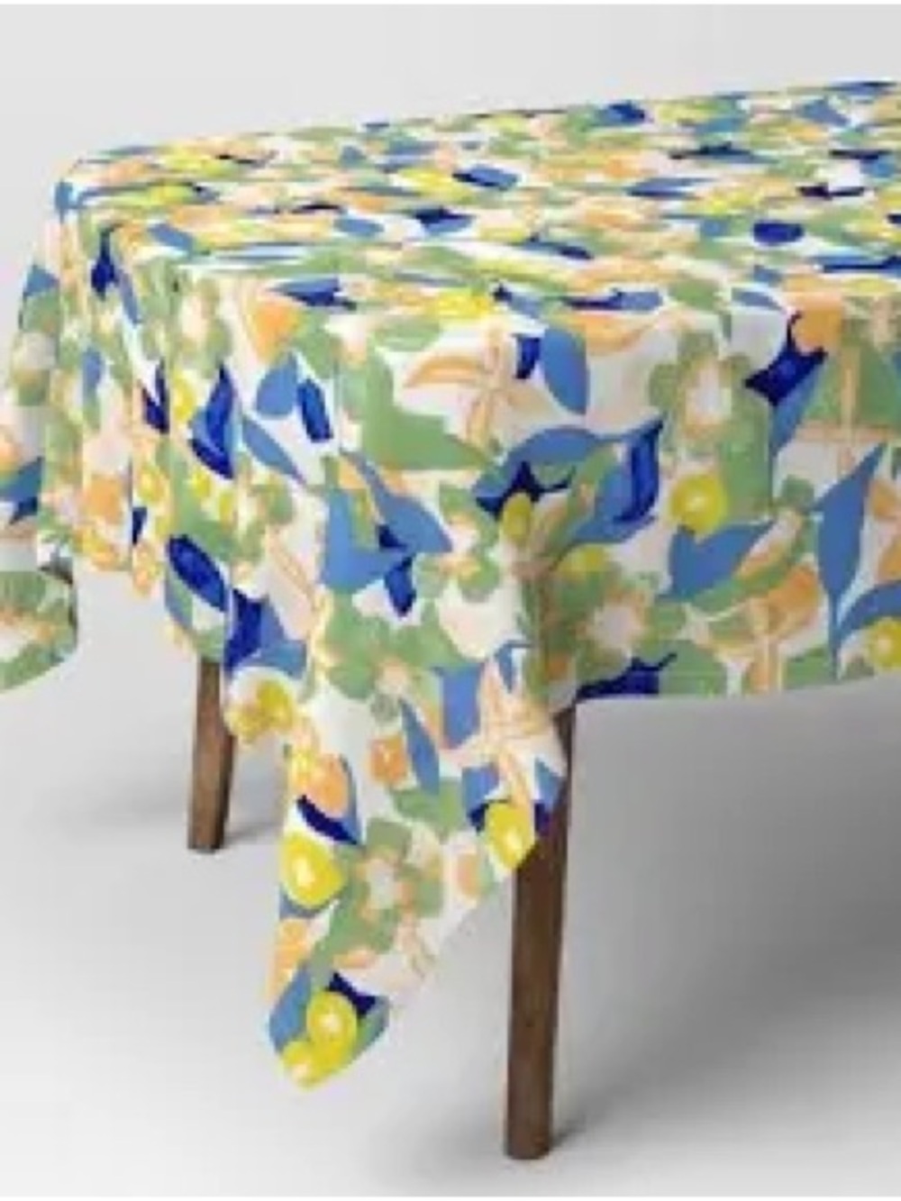 Room Essentials Floral Cotton Rectangular Tablecloth - - Picture 2 of 3